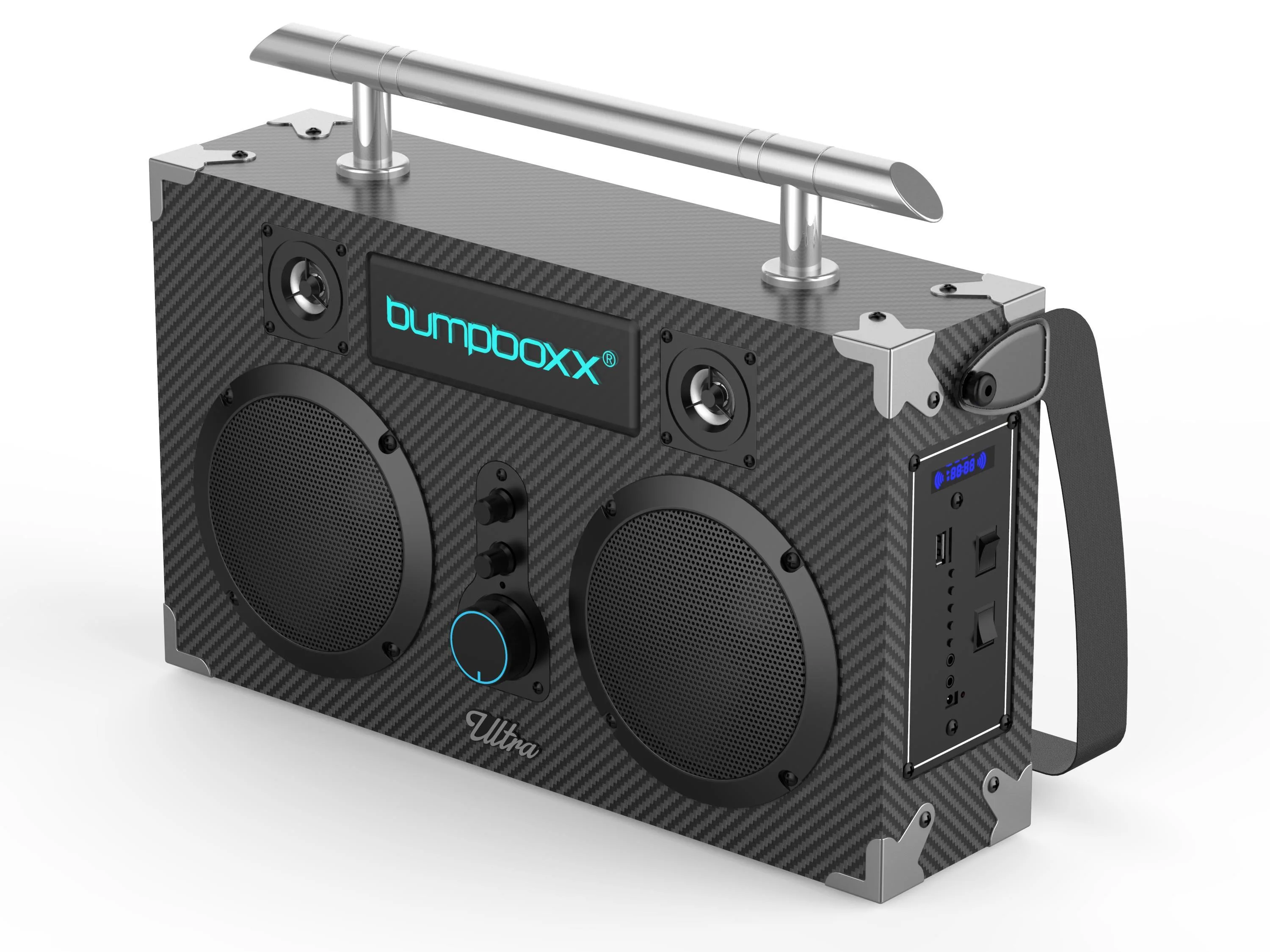 Bumpboxx Utra Bluetooth Boombox, Black