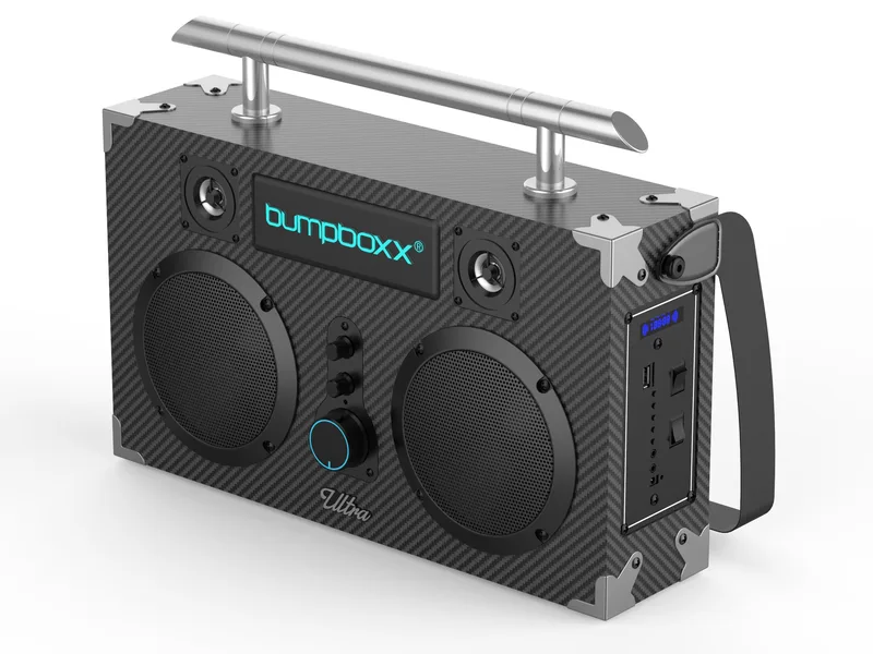 Bumpboxx Utra Bluetooth Boombox, Black