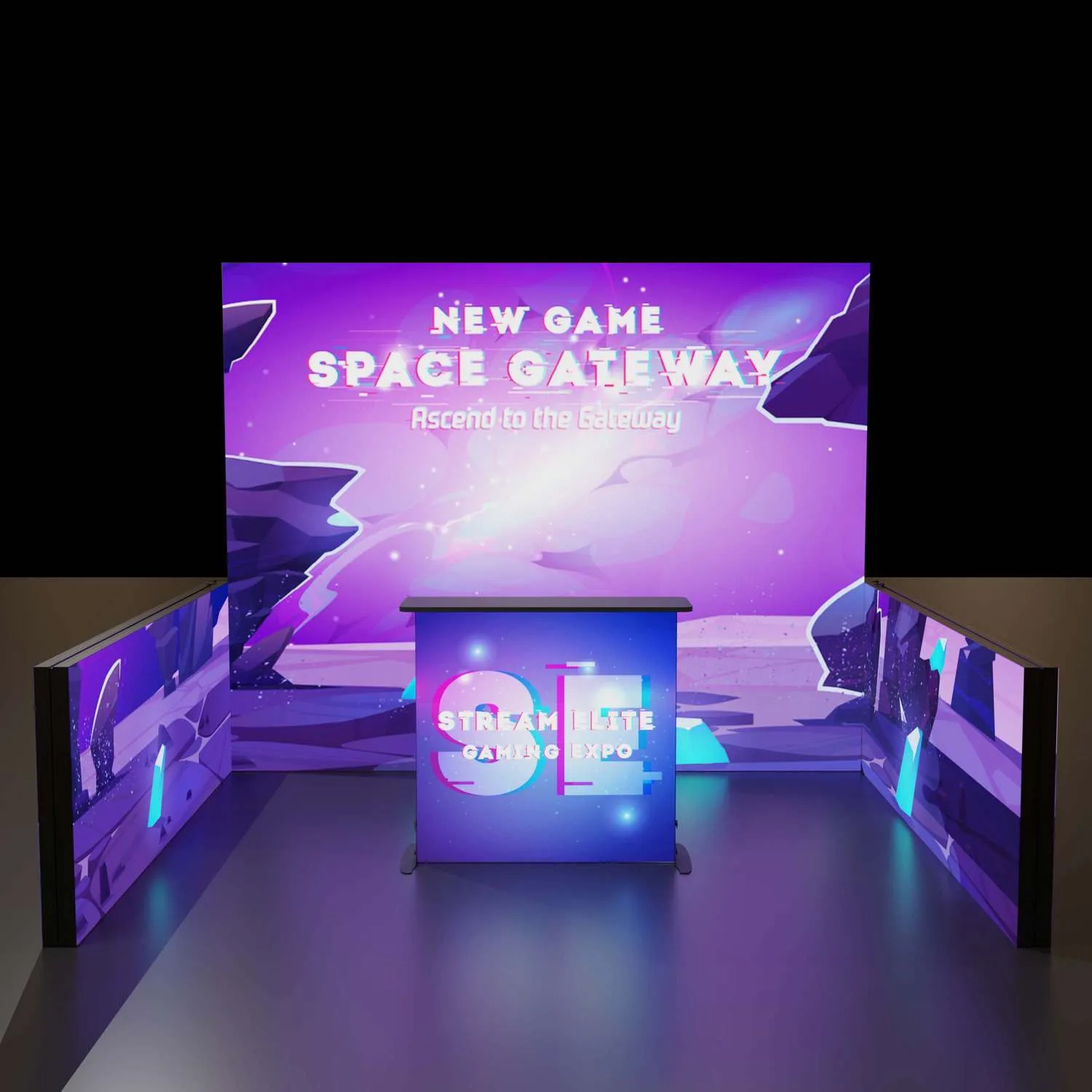 8'H Astra Modular Booth Kit 1 view 4
