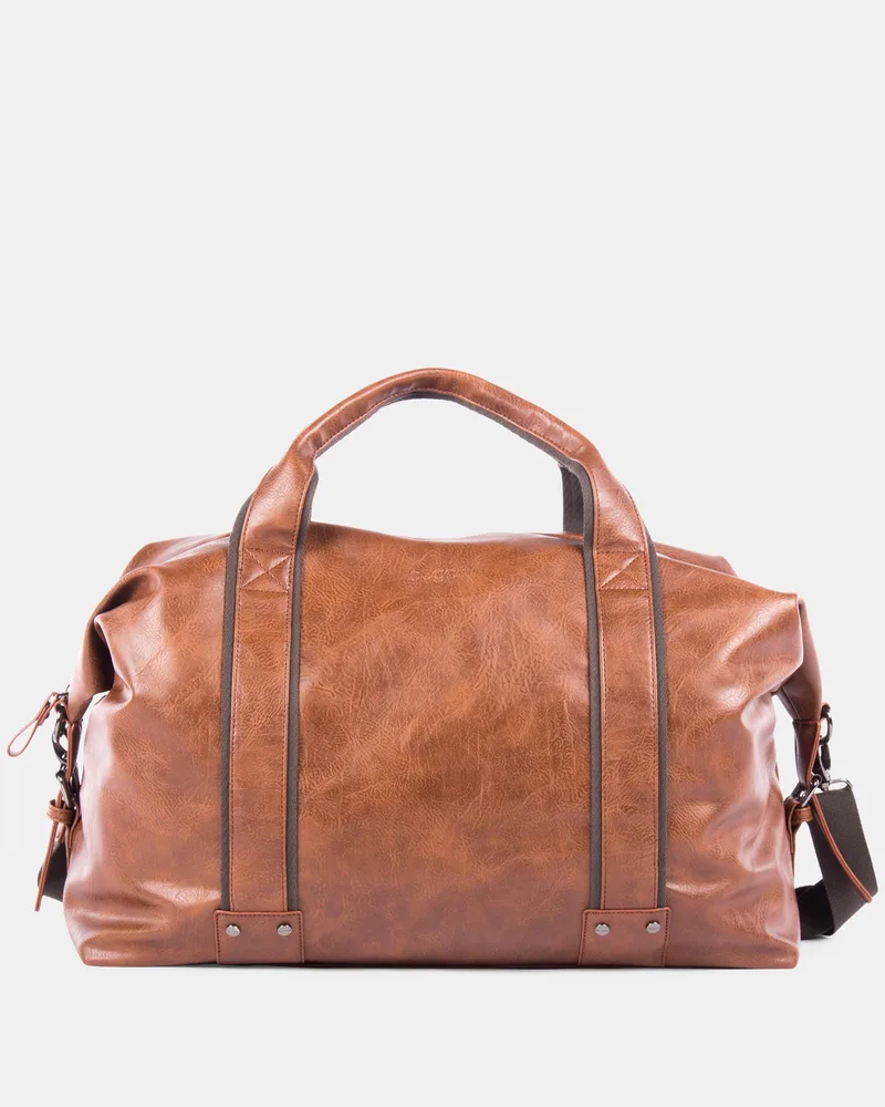 Bugatti Valentino Duffle Bag-Vegan Leather-Cognac