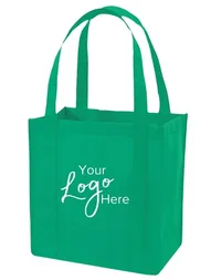 Non-Woven Tote Bag w/Reinforced Bottom & 8 ½" Gusset (12 ½"x13 ½"x8 ½") — Black