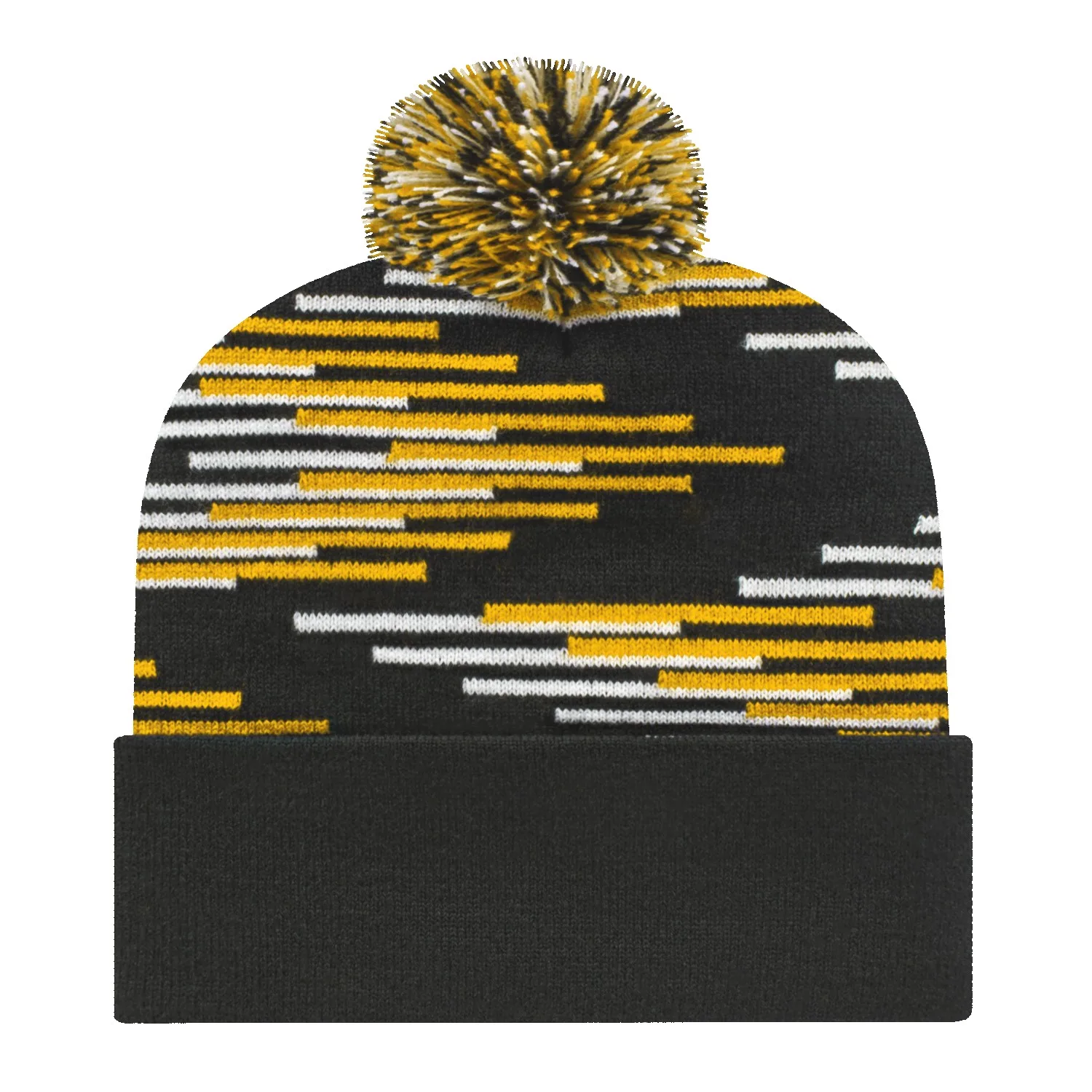 Bar Knit Cap with Cuff view 6