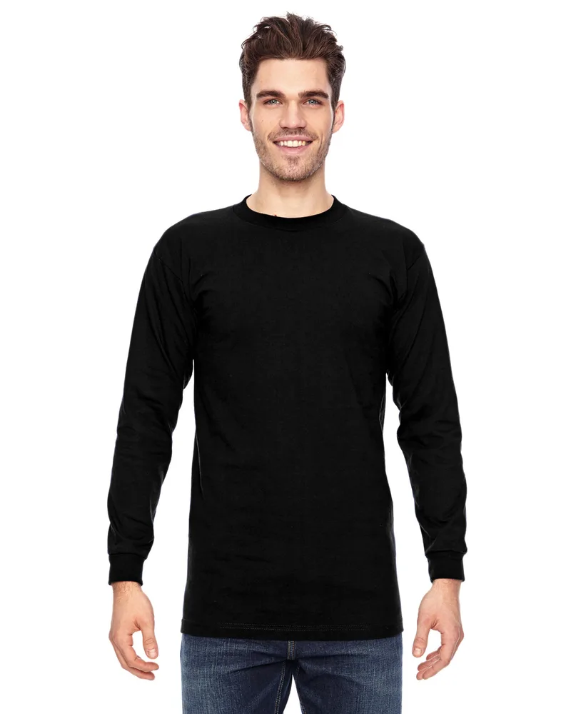 BAYSIDE Unisex USA Made Heavyweight Long-Sleeve T-Shirt view 2