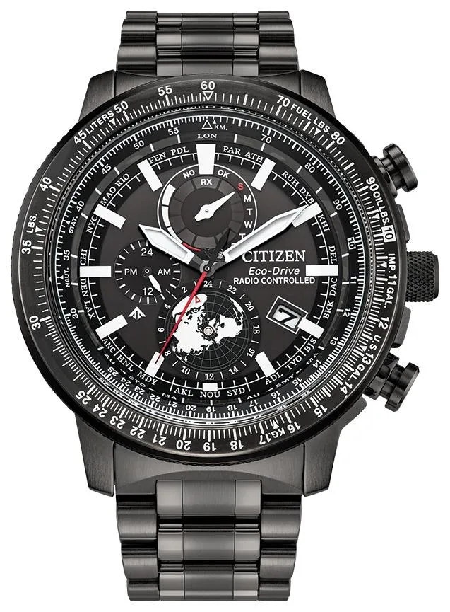 Citizen Watch Men's Promaster Air Northern Hemisphere Stainless Steel Bracelet Watch Black Dial