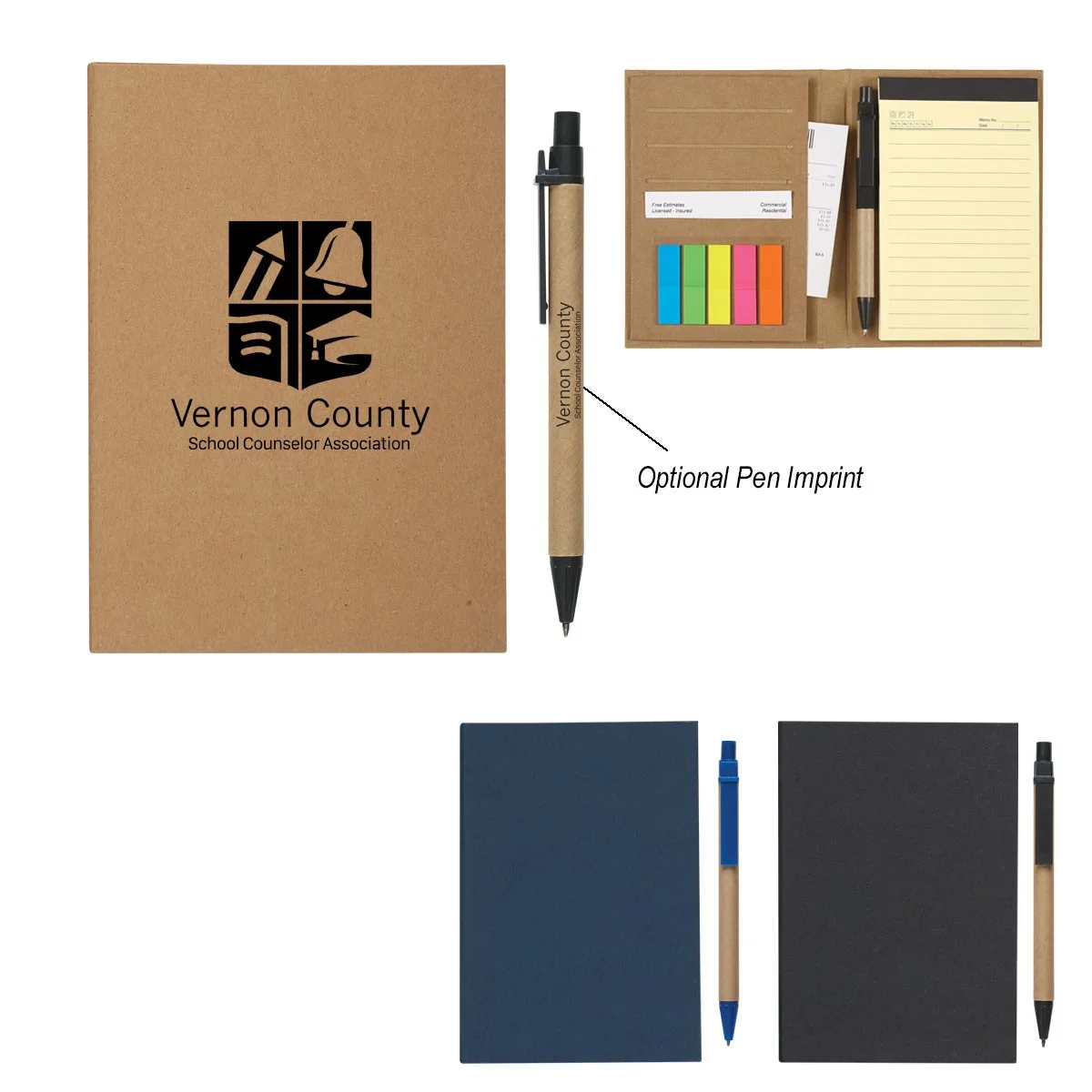 Meeting Mate Notebook With Pen And Sticky Flags view 2
