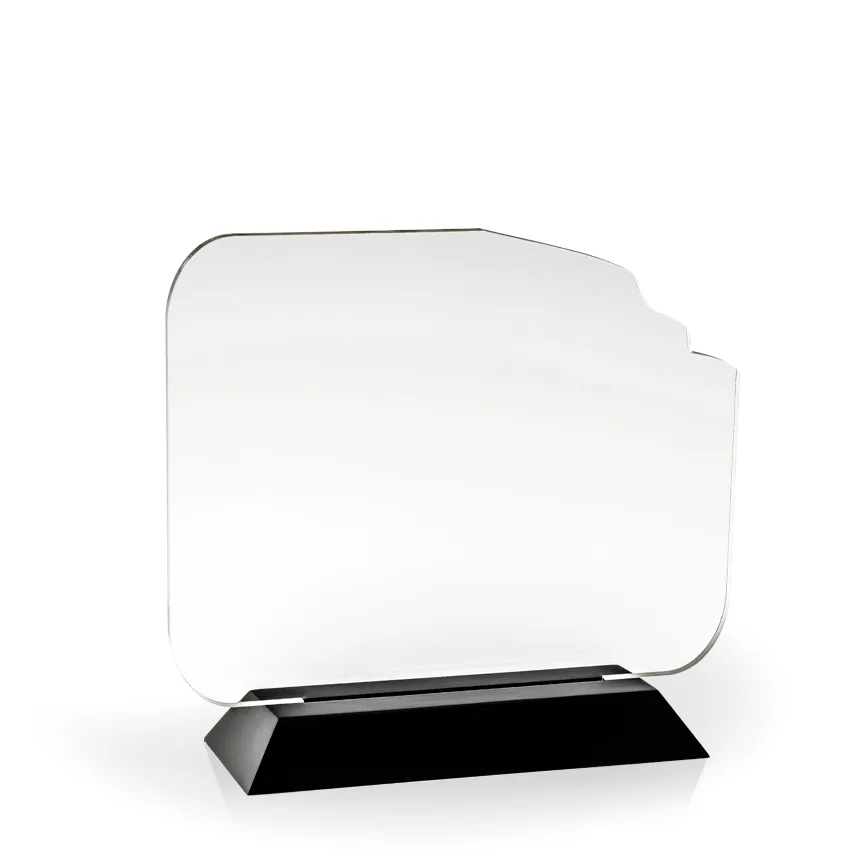 American Flag Award with Black Wood Base - Engraved view 3