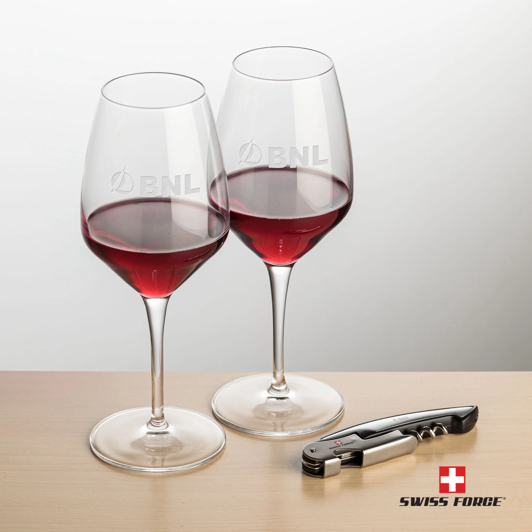 Impressive Wine Set, Laser Engraving, Silver