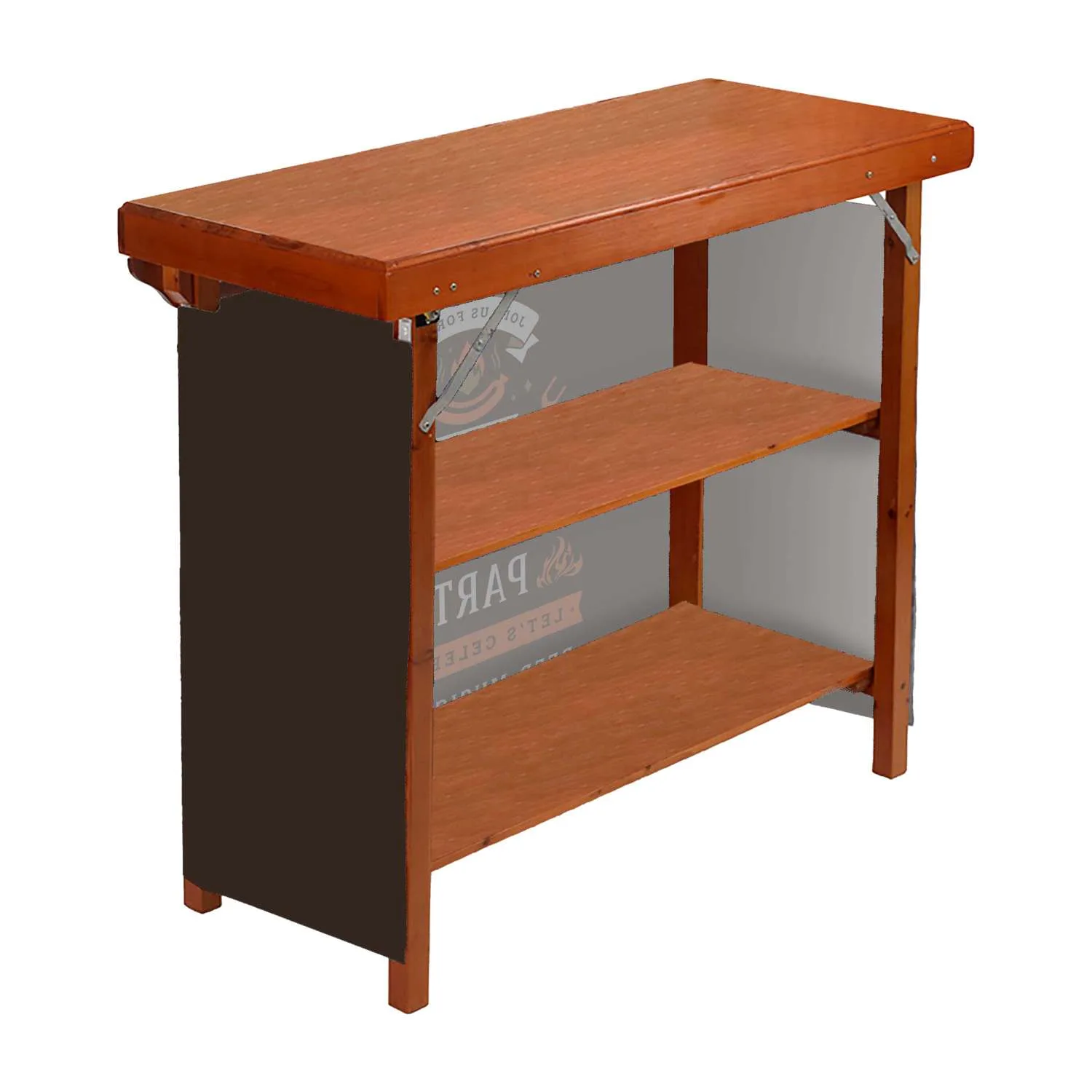 Portable Wood Bar with Full Bleed Wrap view 5