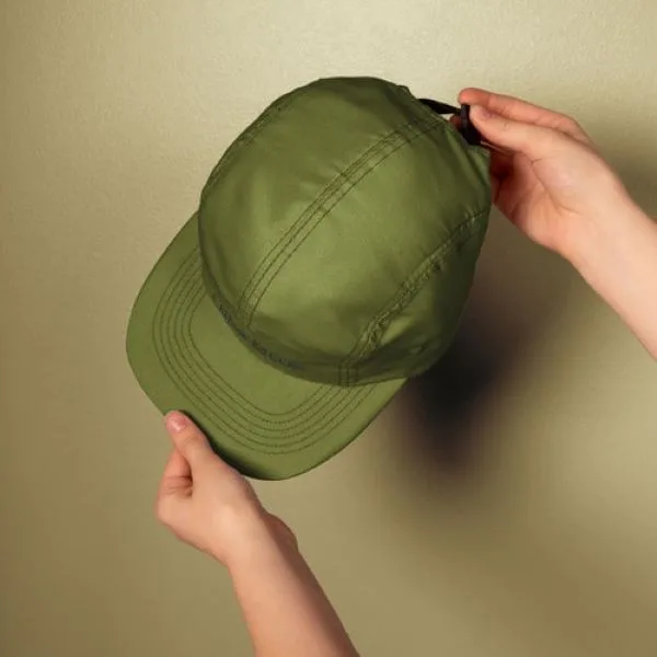 Camper Hat - Flat Brim - Unstructured - Poly Twill view 2