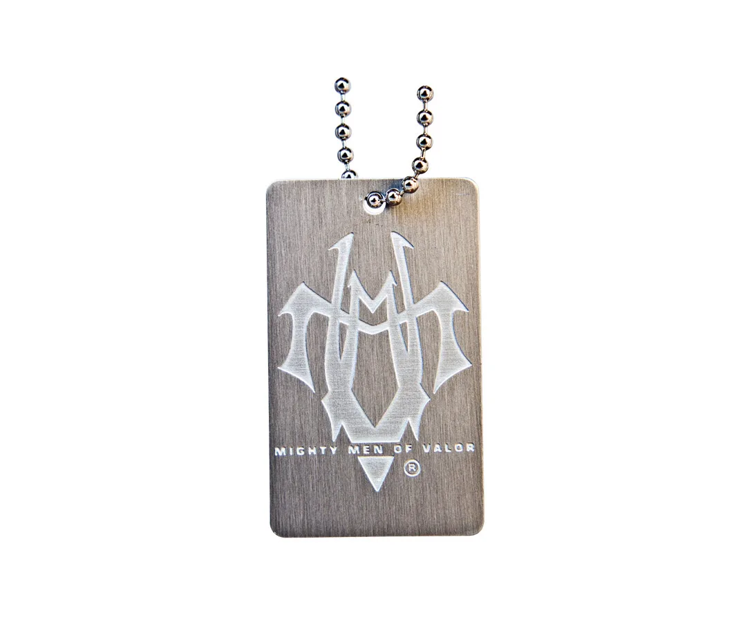 Photo Etched Aluminum Dog Tag w/ 23" Ball Chain