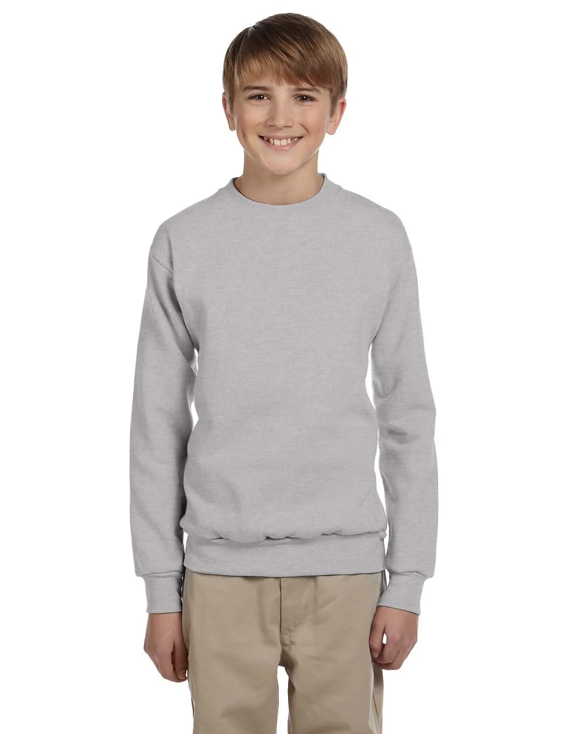Hanes Printables Youth ComfortBlend® EcoSmart® Fleece Crew view 7