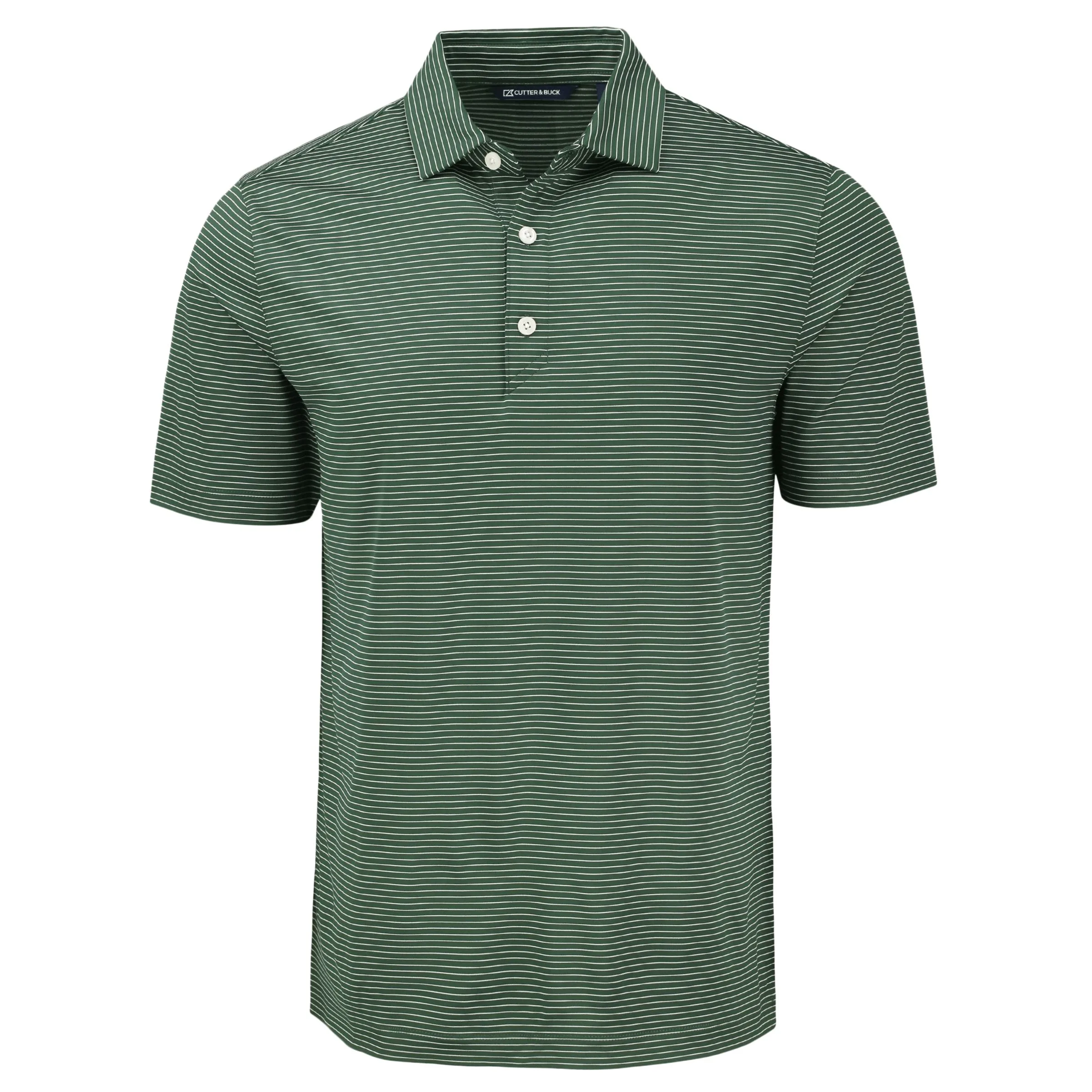 Cutter & Buck Forge Eco Fine Line Stripe Stretch Recycled Mens Polo view 4