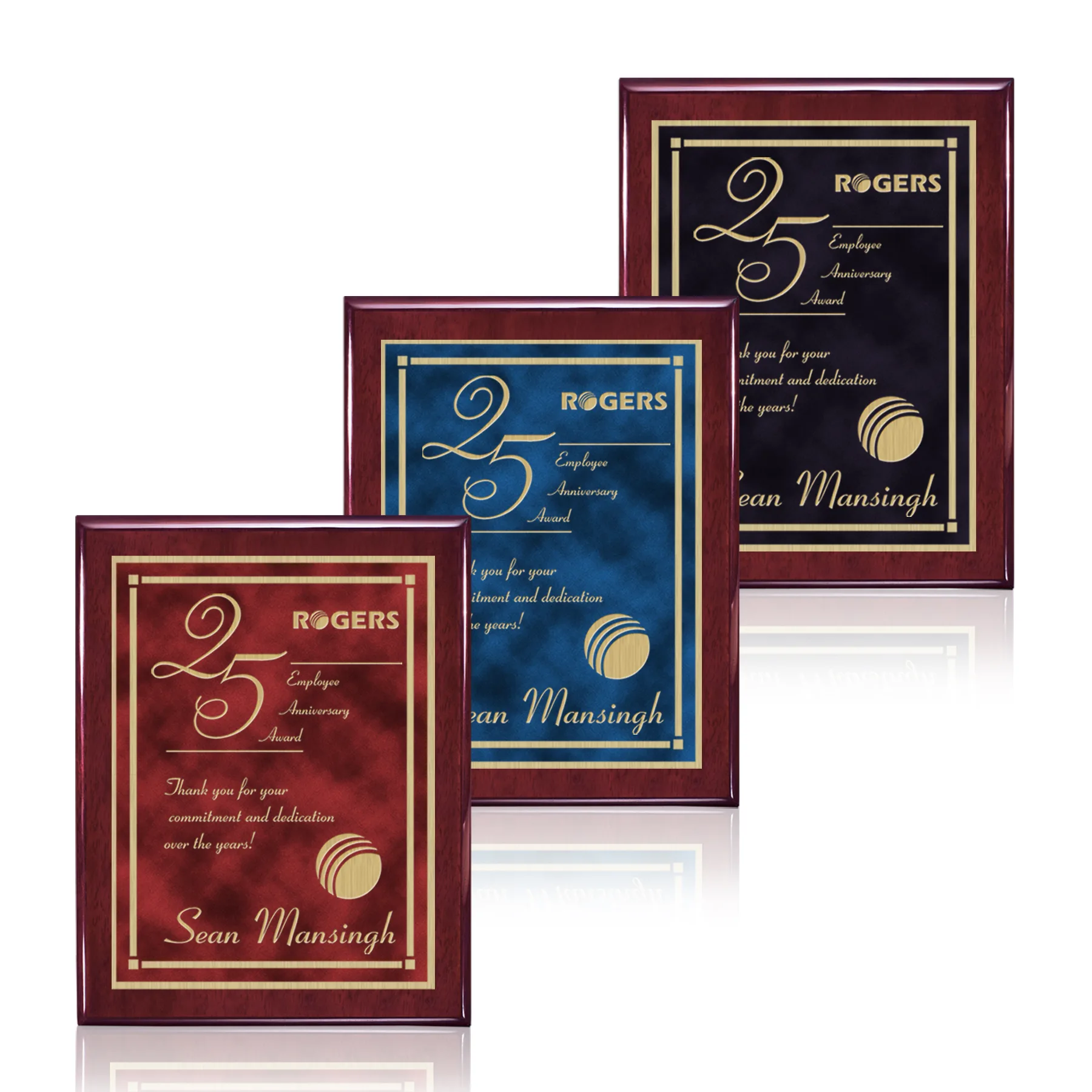 Oakleigh/Contempo Plaque - Rosewood Finish