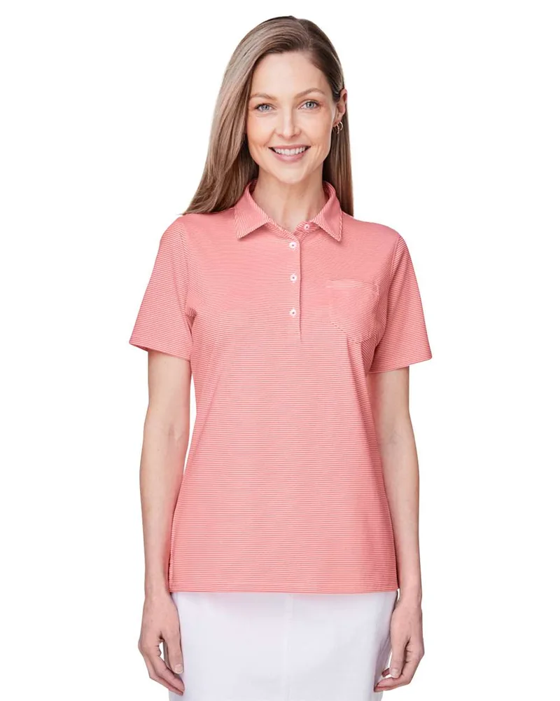 White Cap/Fiery Coral Orange Blank Lifestyle View