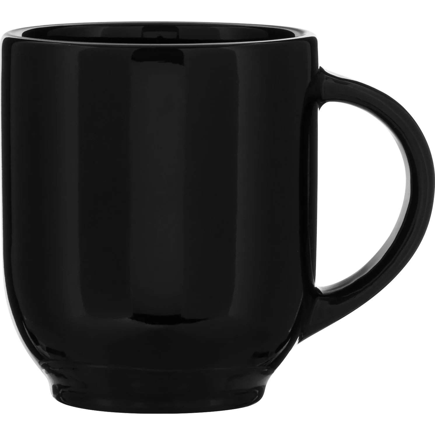 15 oz Terrino Ceramic Mug (Black) view 2