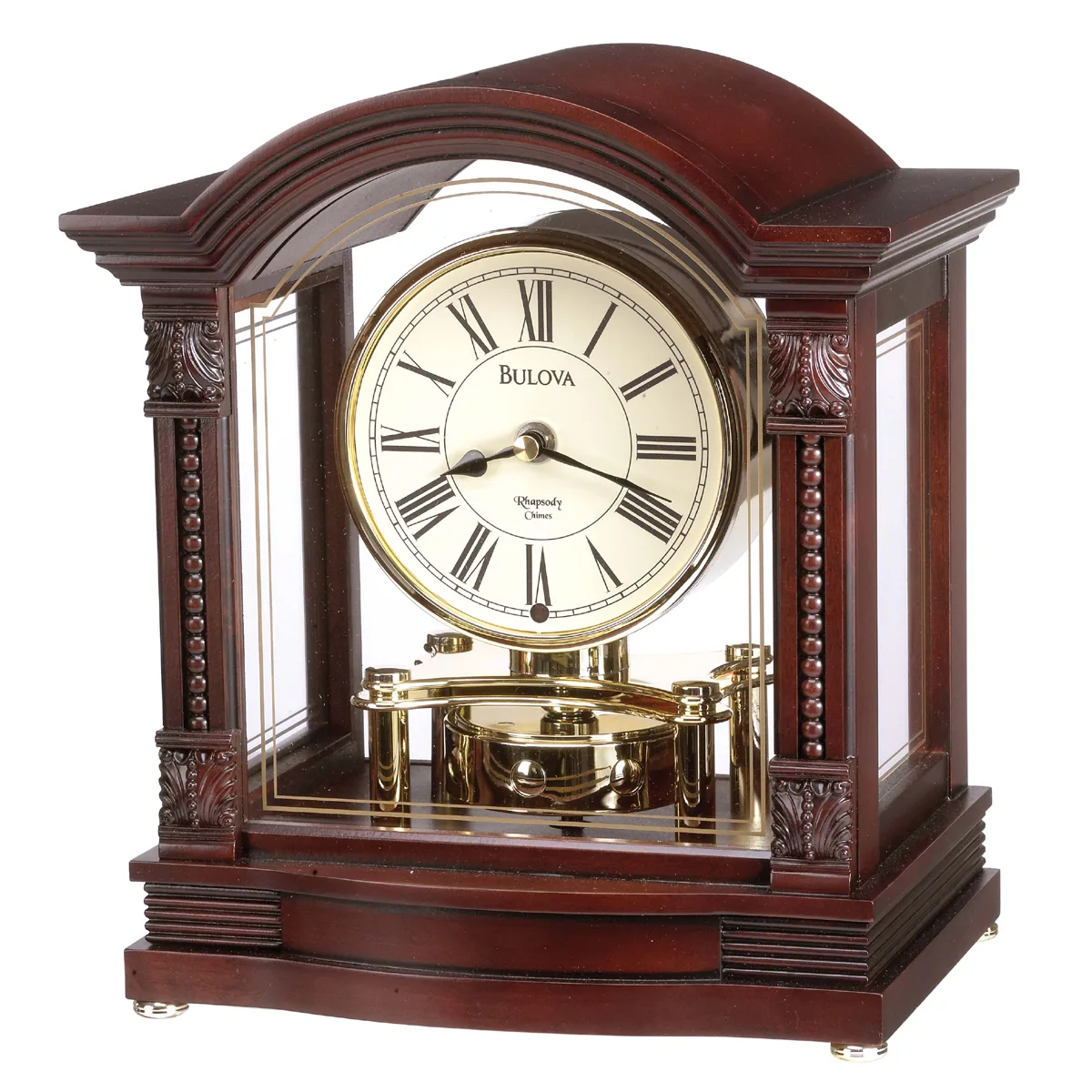 Bulova Clocks Bardwell Mantel Chime Clock