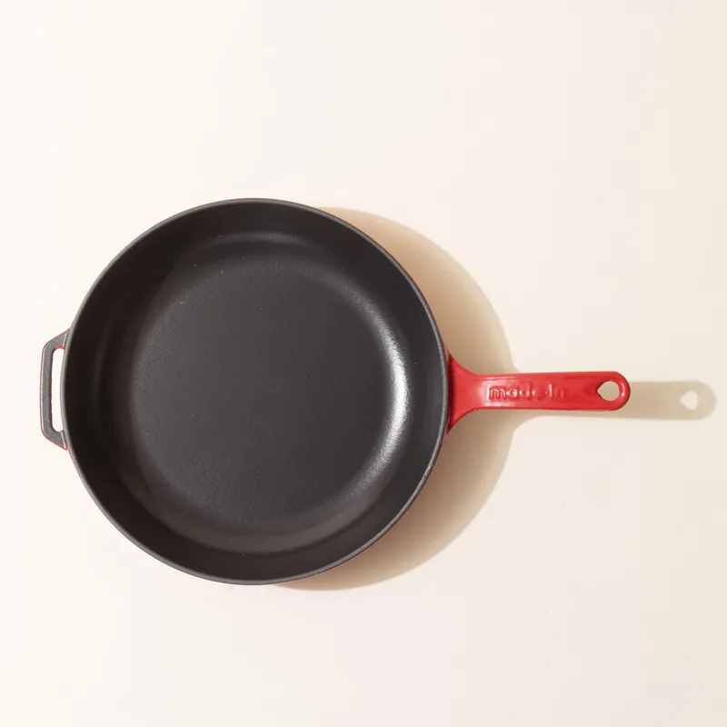 Made In 11-Inch Enameled Cast Iron Skillet - Made In Red
