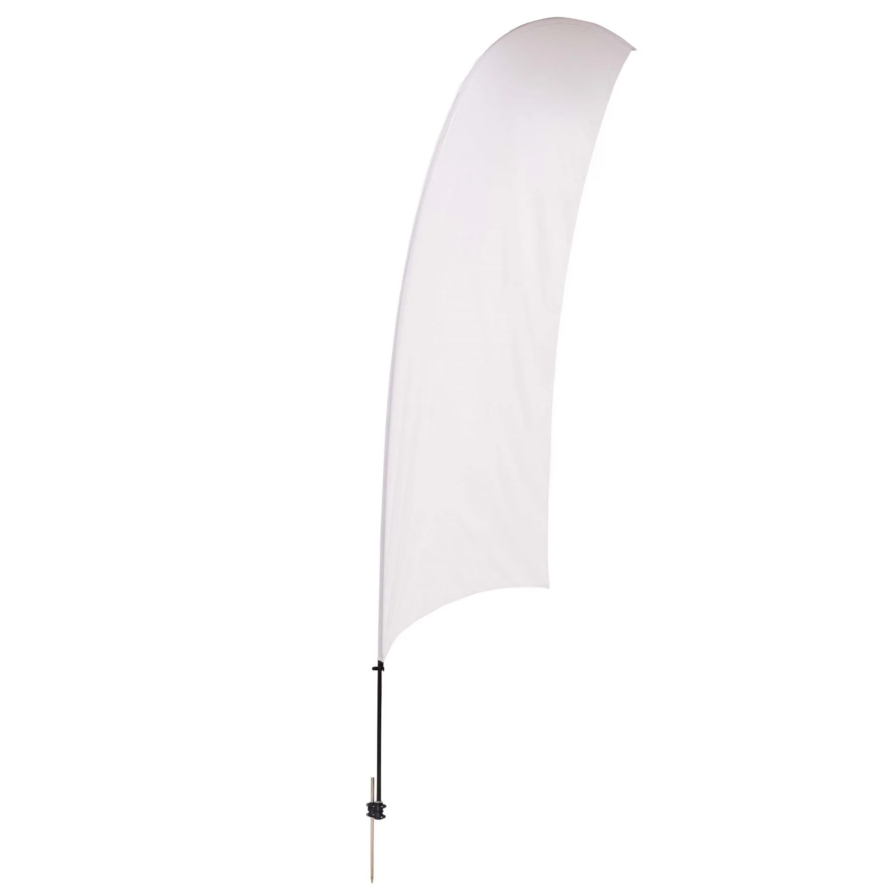 15' Value Razor Sail Sign Flag - 1-Sided with Ground Spike view 2