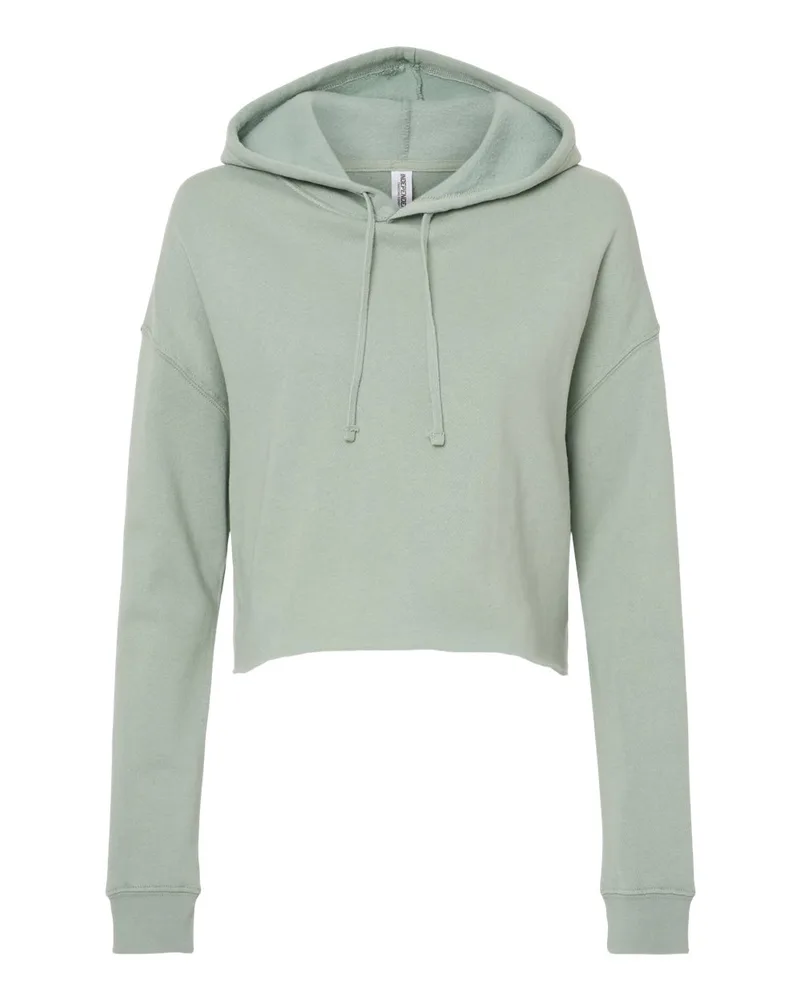 Independent Trading Co.® Women's Lightweight Cropped Hooded Sweatshirt view 3