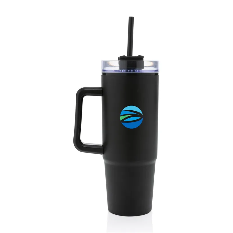 Tana Plastic Tumbler with Handle 900ML - Black