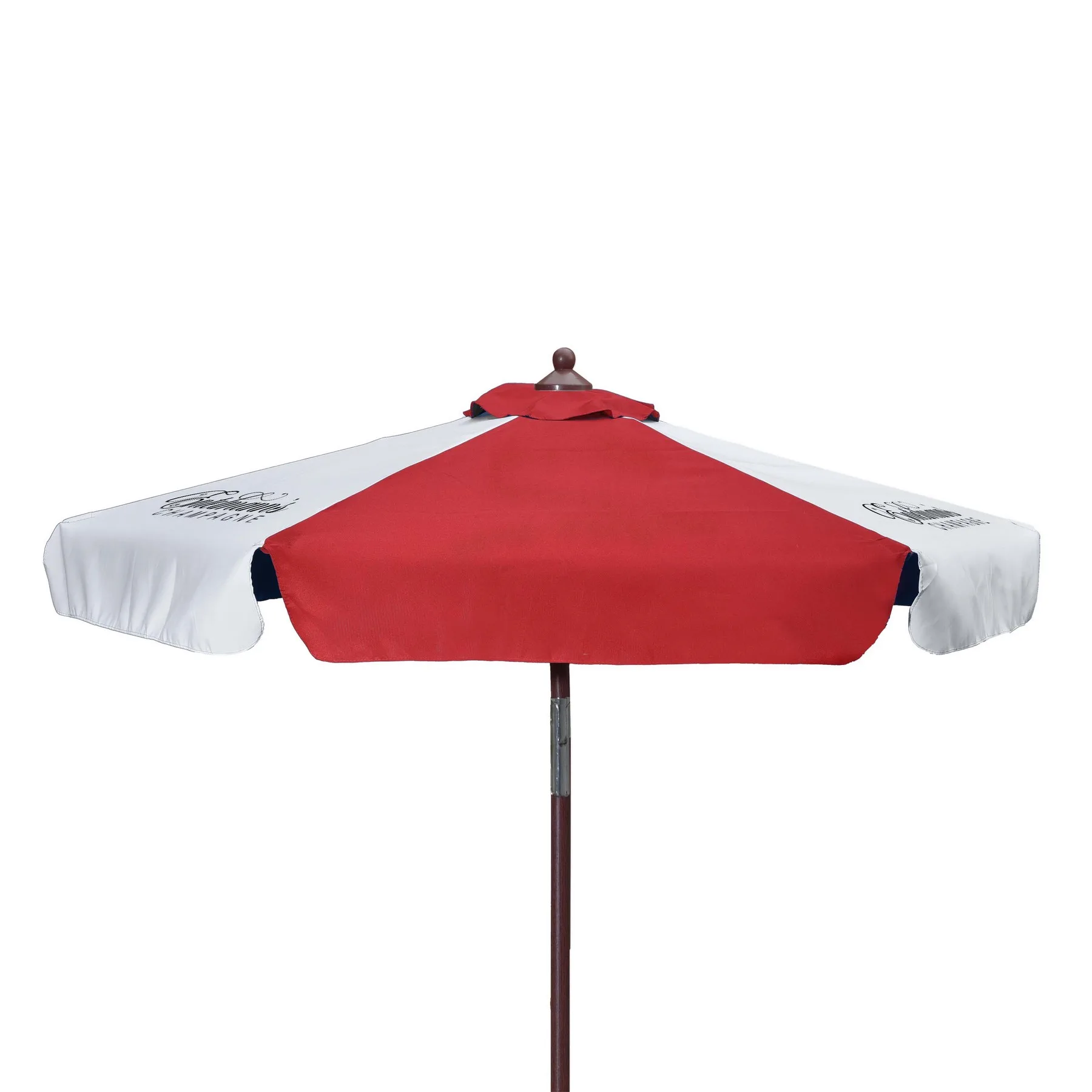 7' Wood Look Tilting Umbrella With Valance (3 Imprints) view 6