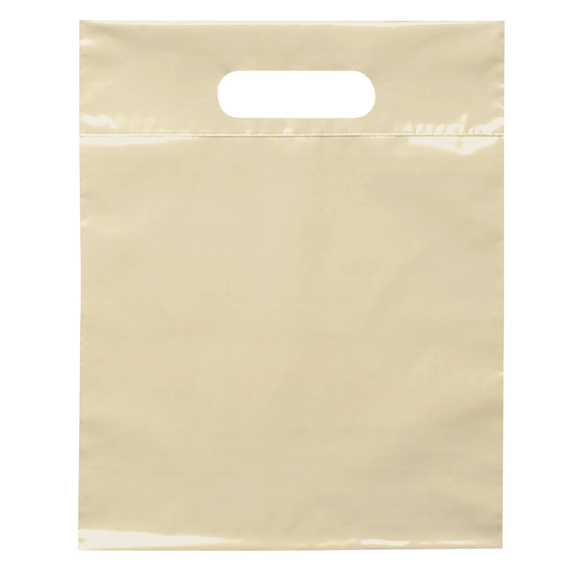 Die Cut Handle Bag - Flexo Ink Print (9 1/2" x 12") view 2