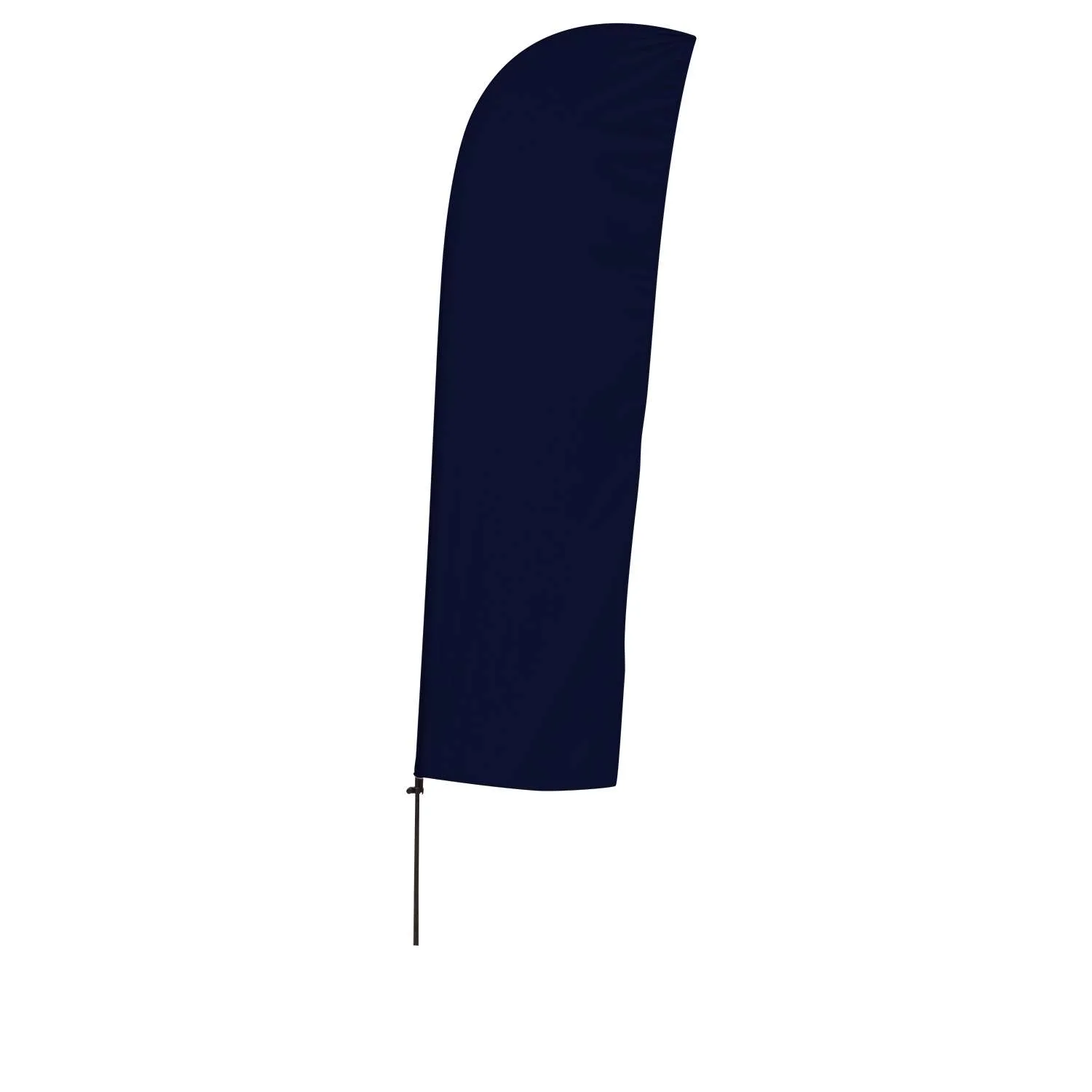 13' Solid-Color Blade Sail Sign Flag, 1-Sided, Ground Spike view 4