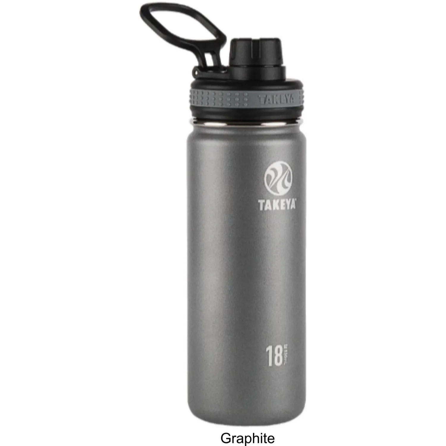 18 oz Takeya® Stainless Steel Insulated Originals Water Bottle w/ Spout Lid view 3