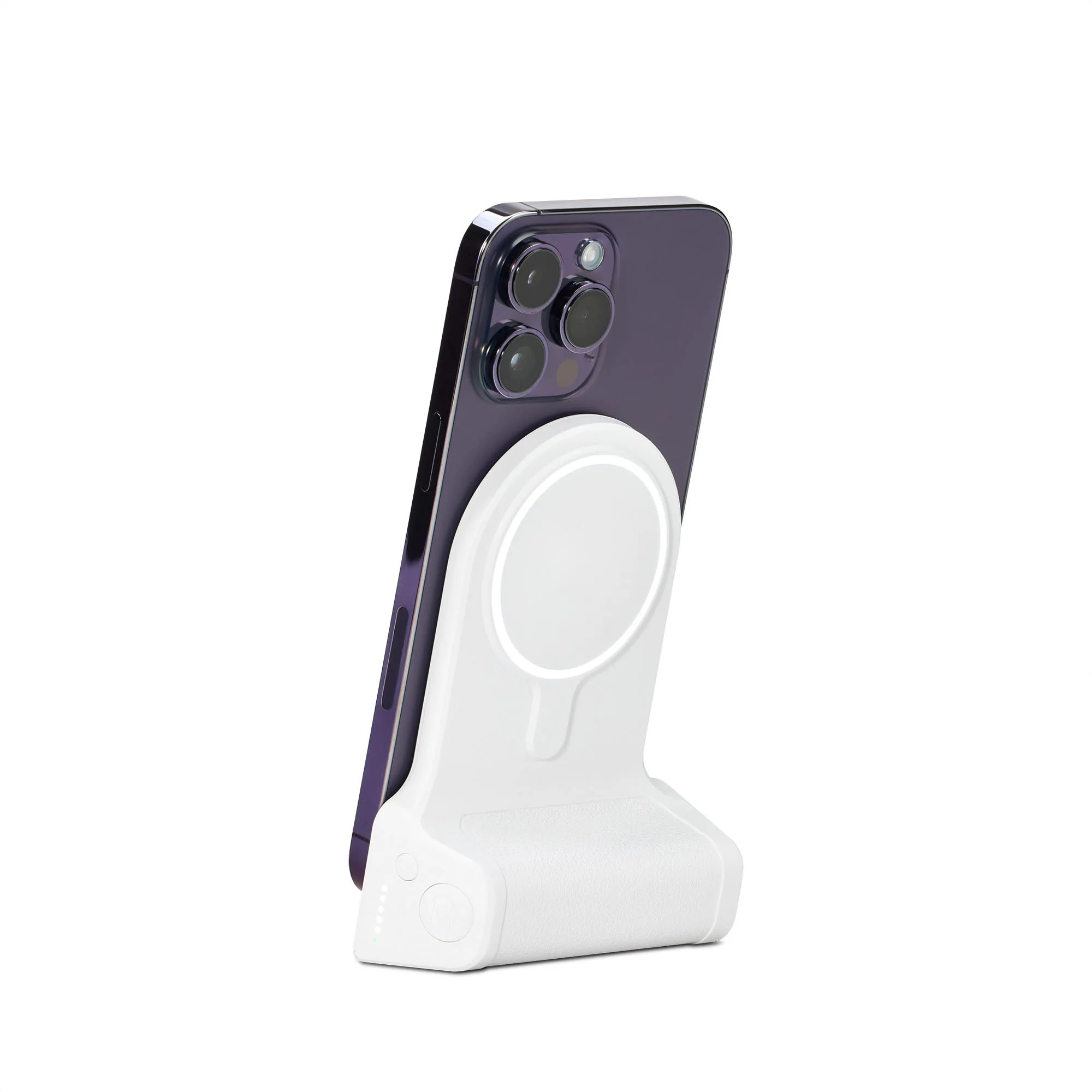 ShutterVolt 4,500 mAh MagSafe Power Bank with Bluetooth Shutter Button & Built-In Ring Light. view 2