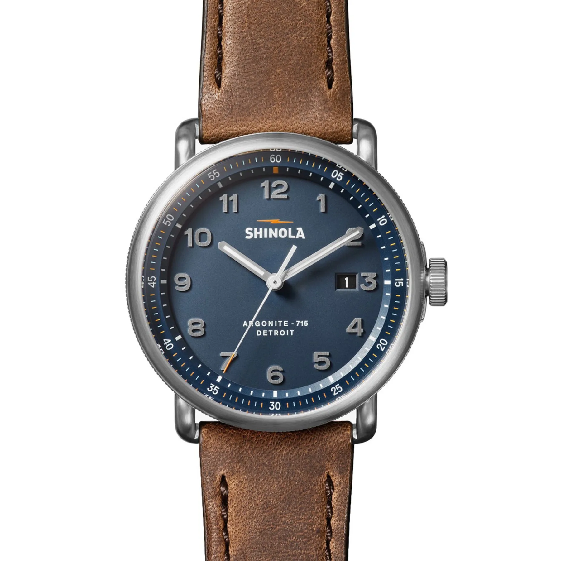 Shinola The Canfield C56 Leather Strap Watch