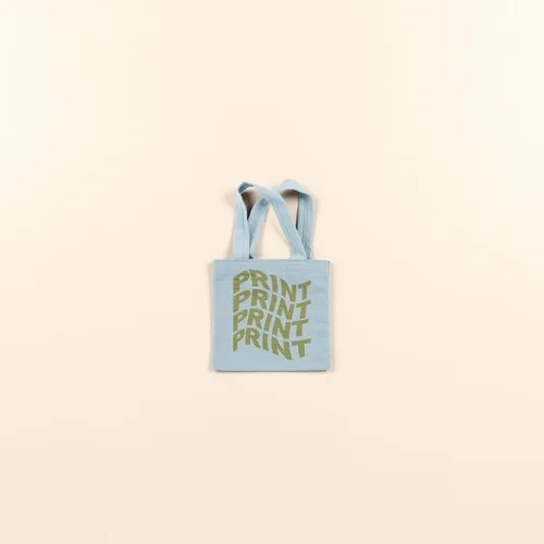 Continued Itty Bitty Colored Canvas/Denim Tote view 7