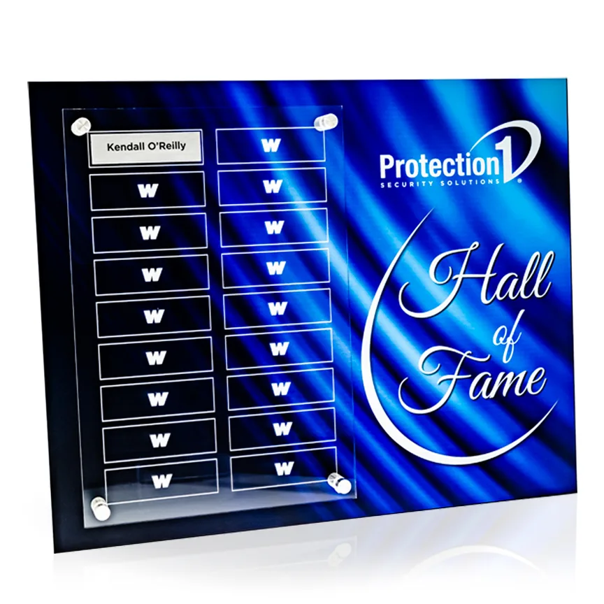 Dynamic Perpetual Award Plaque - 12x15, Horizontal