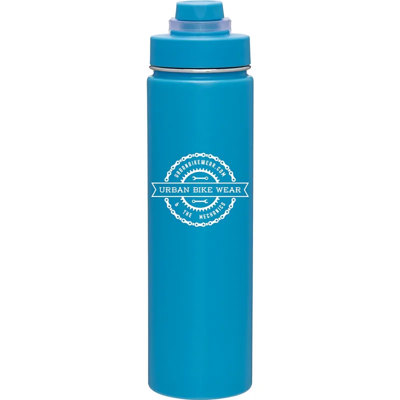 24 oz h2go Conquer Water Bottle (Matte Aqua)
