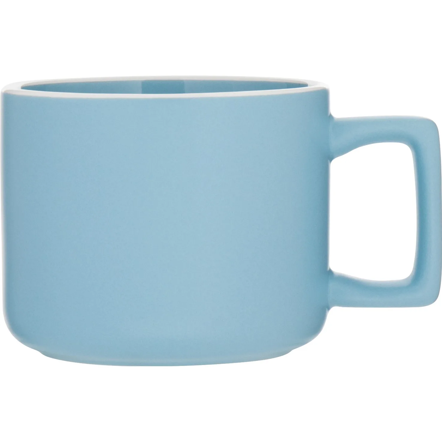 12 oz Helio Ceramic Mug (Matte Carolina Blue) view 2