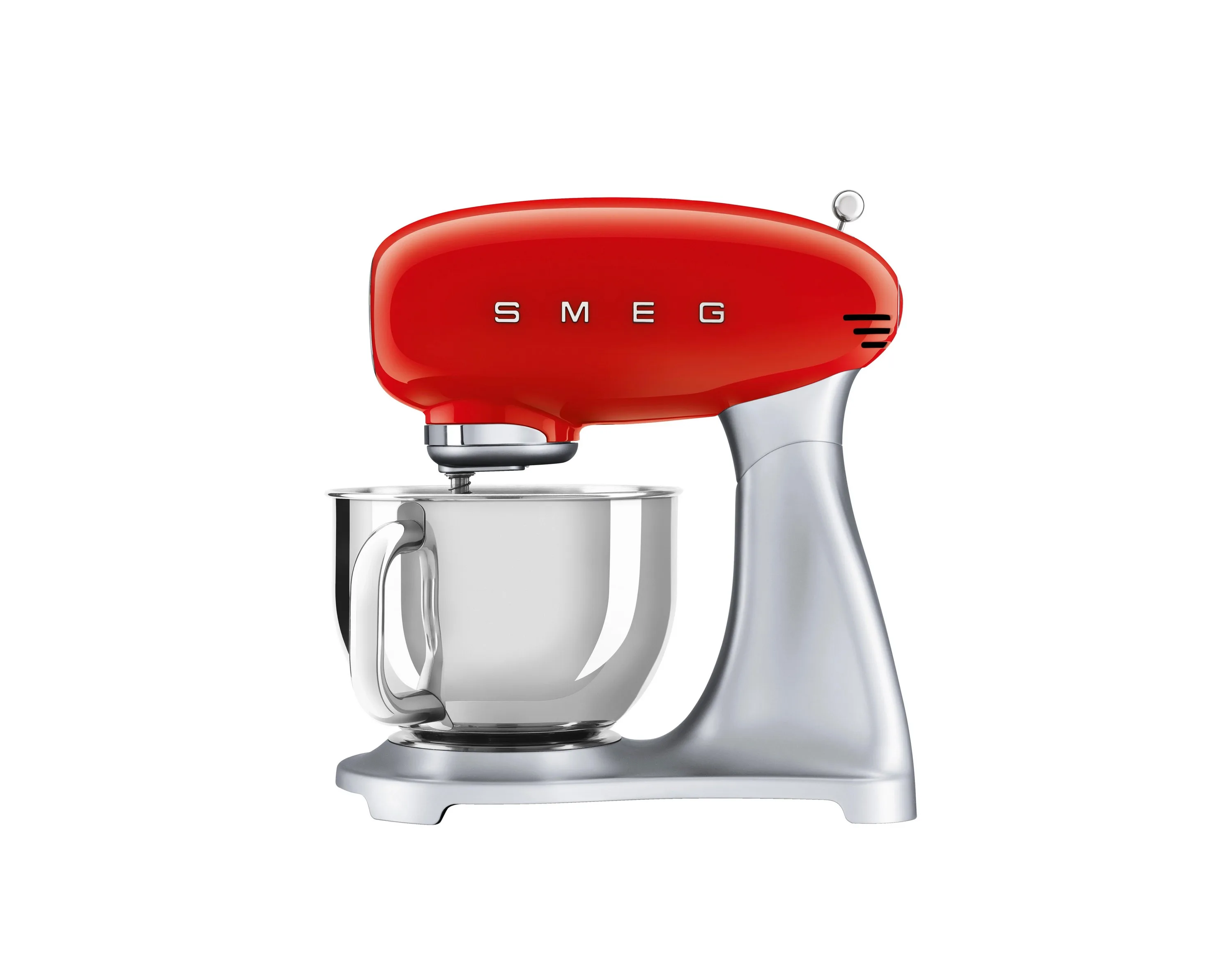 Smeg 50S Retro-Style 5Qt Stand Mixer - Red & Chrome