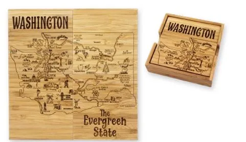 Washington Puzzle Coaster Set view 6