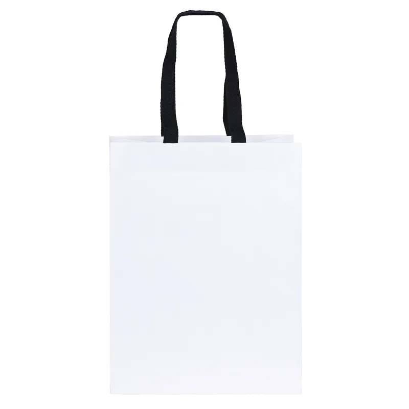Cedar - Woven Handle White Eurototes - Flexo Ink Print (10" x 5" x 13") view 2