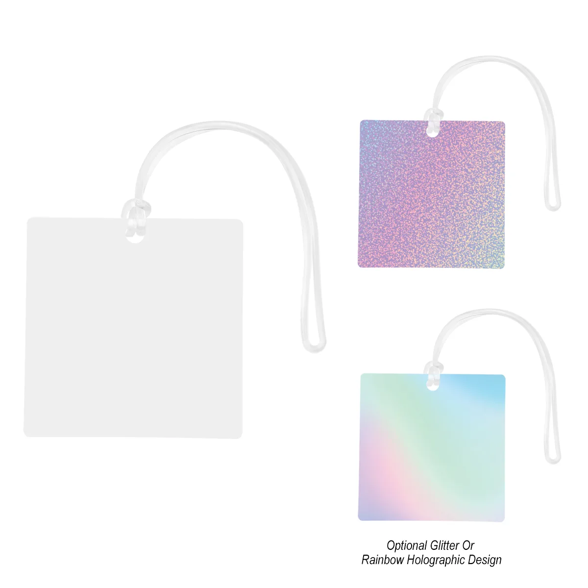 Acrylic Bag Tag - 4" Square view 3