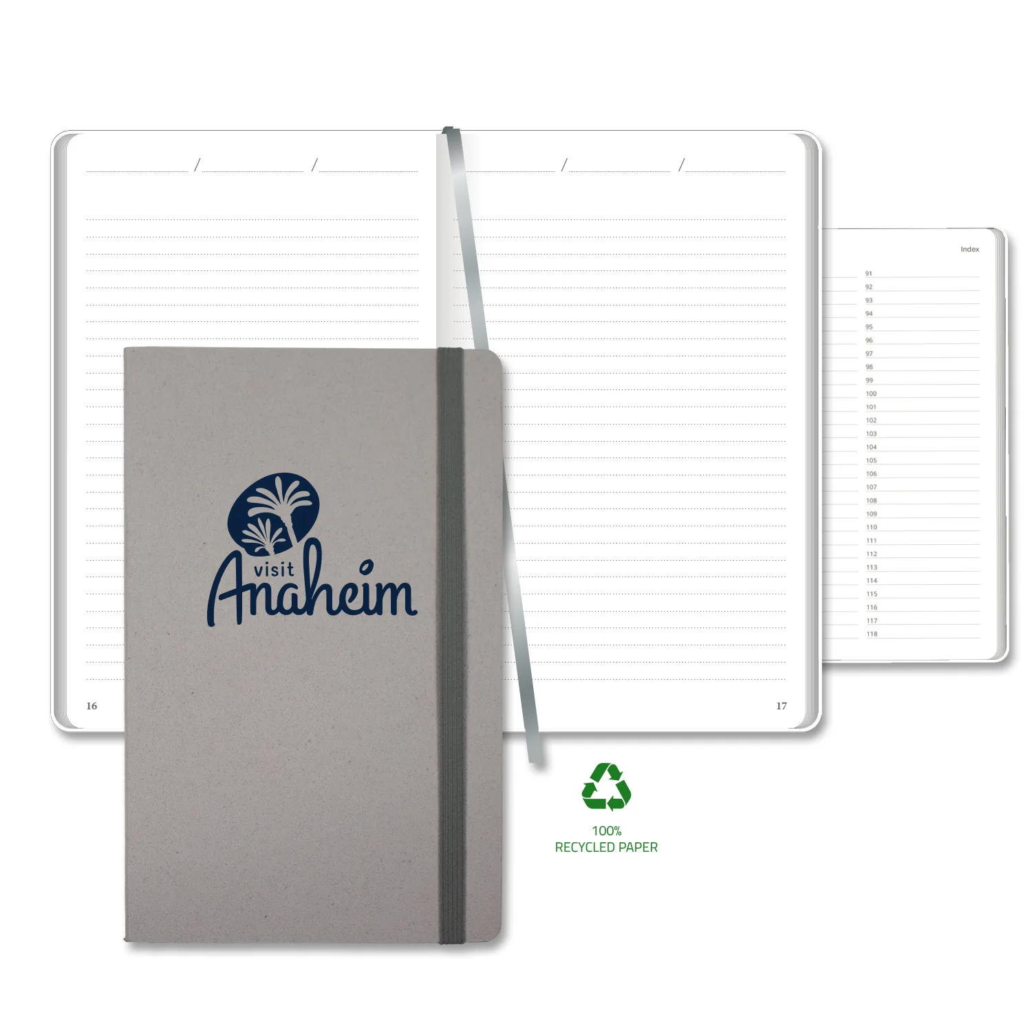Castelli Carapace Medio Lined Recycled White Page Journal view 6