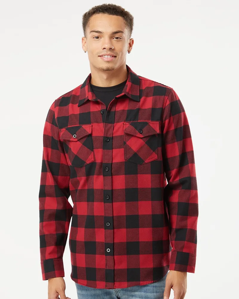 Independent Trading Co.® Unisex Flannel Shirt view 2