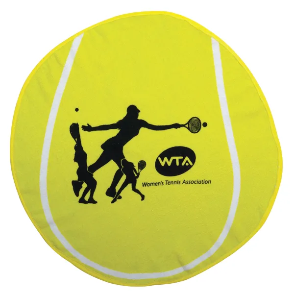 Fiber Reactive Tennis Ball Shaped Sport Towel (Screen Print)