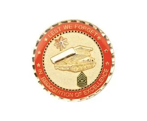 1.5" Challenge Coins - Zinc Core-Gold Plating view 3