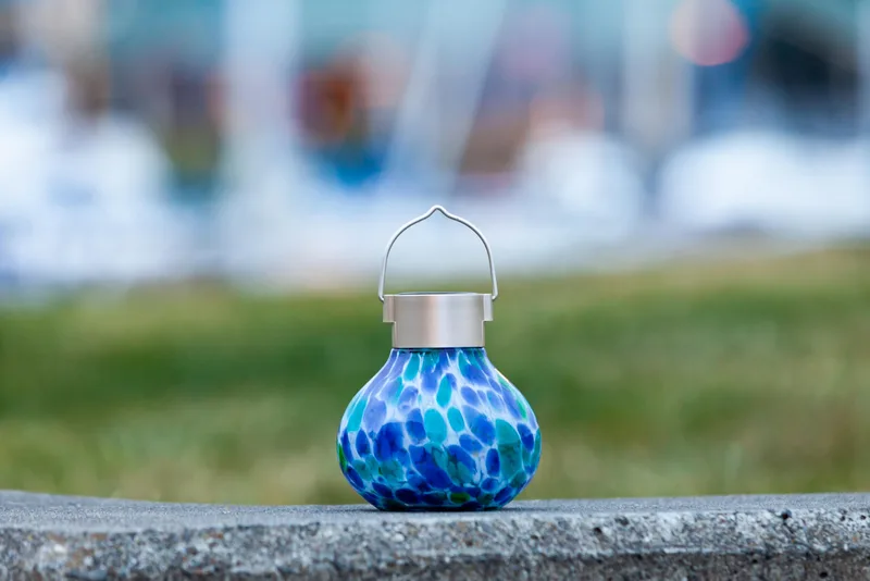 Allsop Home & Garden Solar Glass Tea Lantern