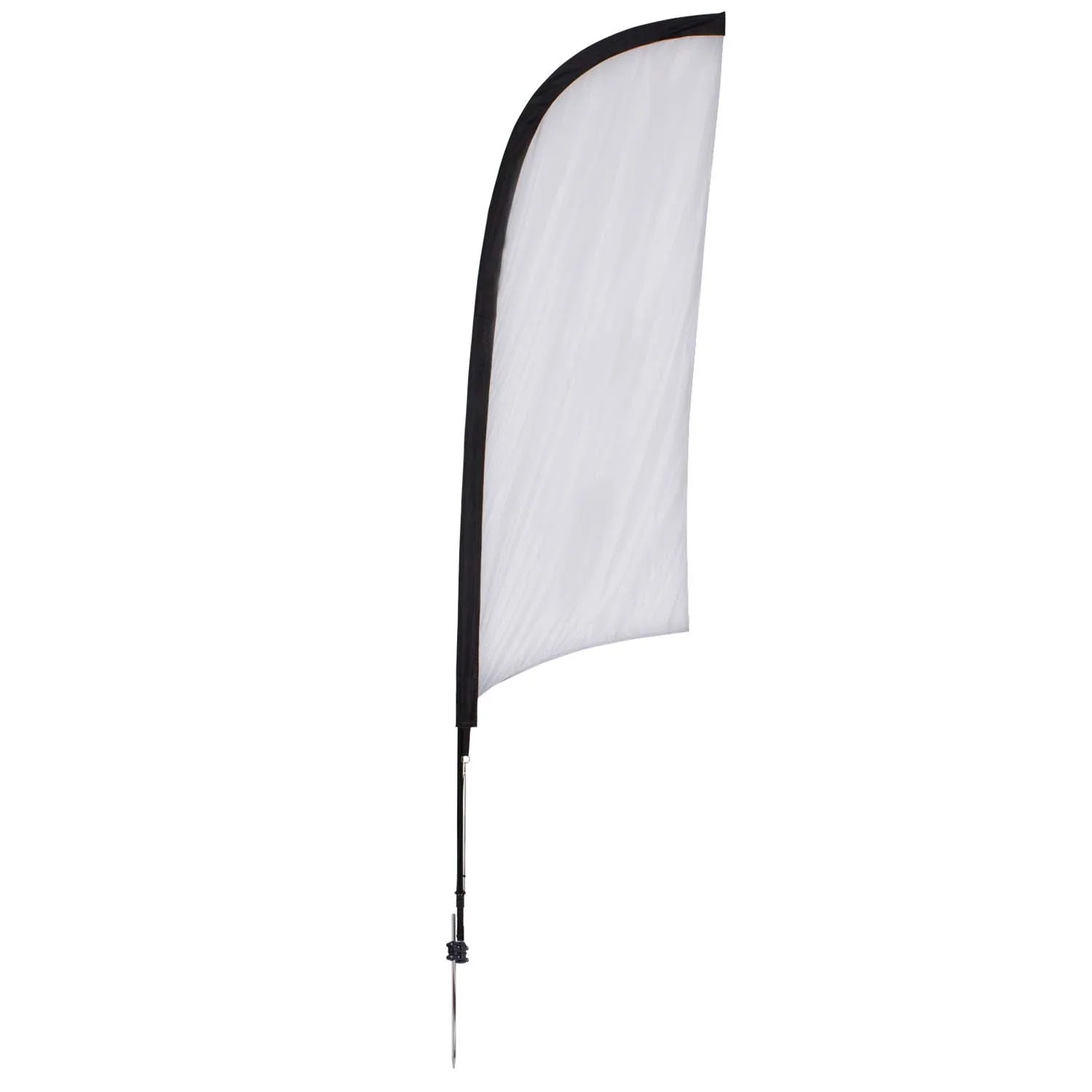 9' Elite Razor Nylon Sail Sign Flag, 1-Sided, Ground Spike view 2