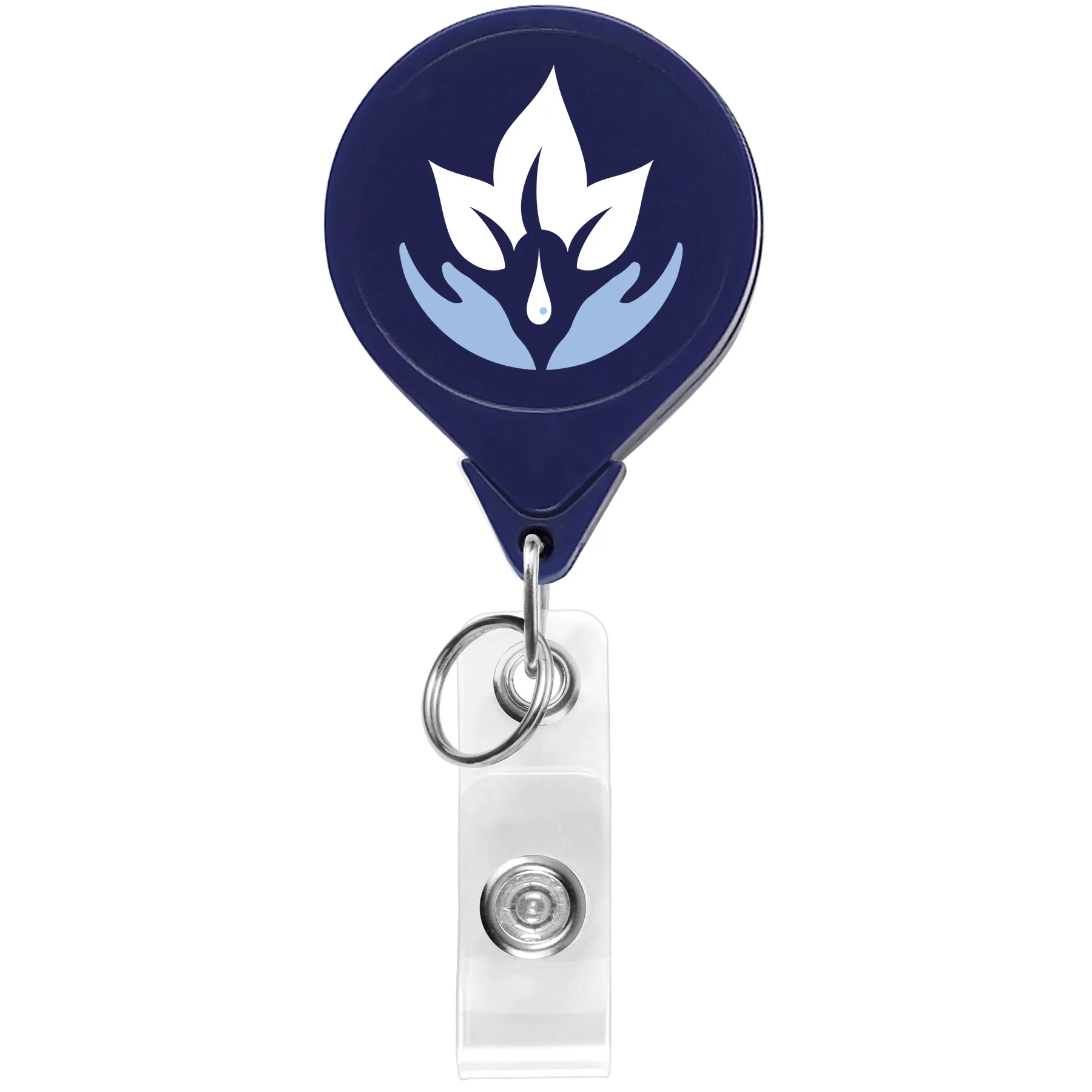 Round Dual Back Retractable Badge Reel view 6