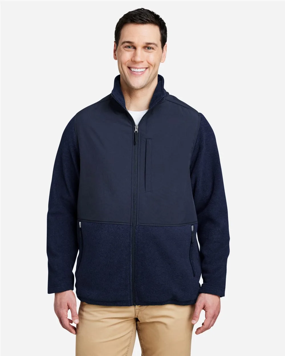 CORE365™ Men's Journey Summit Hybrid Full-Zip Jackets view 2
