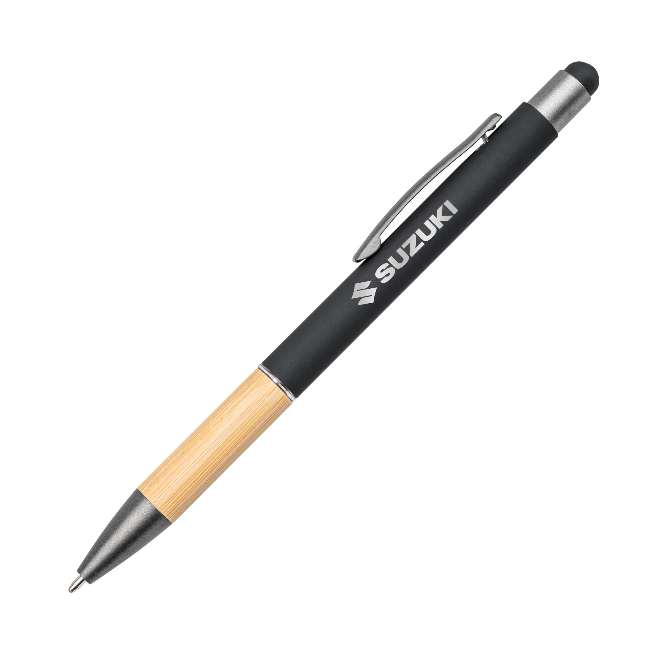 Assia Metal Pen w/Bamboo Grip — Assia Metal Pen w/Bamboo Grip