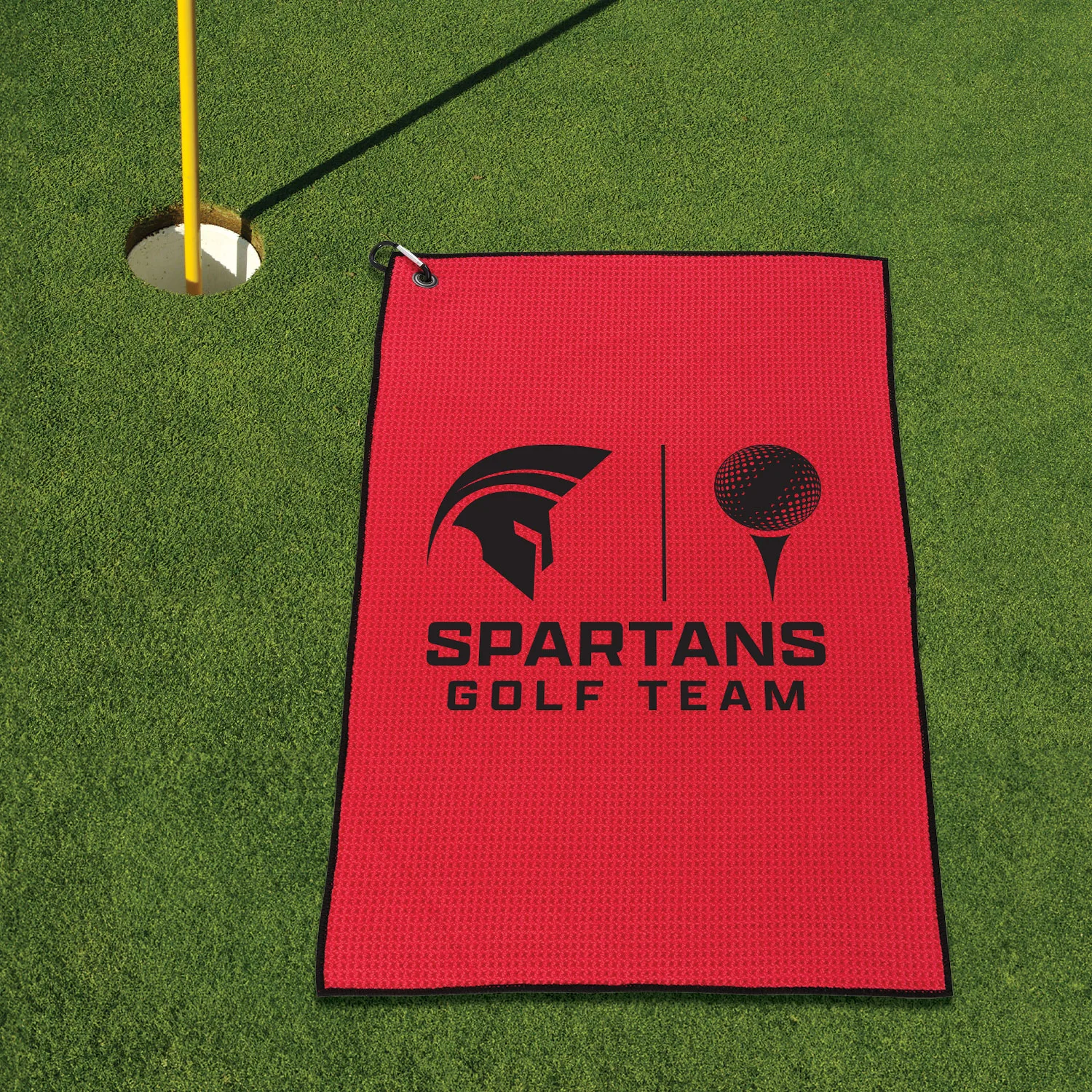 MaxxColor Waffle Golf Towel ( 16" x 26" ) view 3
