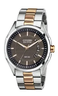 Citizen® Men's Drive Collection Two-Tone Rose Gold Stainless Steel Watch w/Black Dial