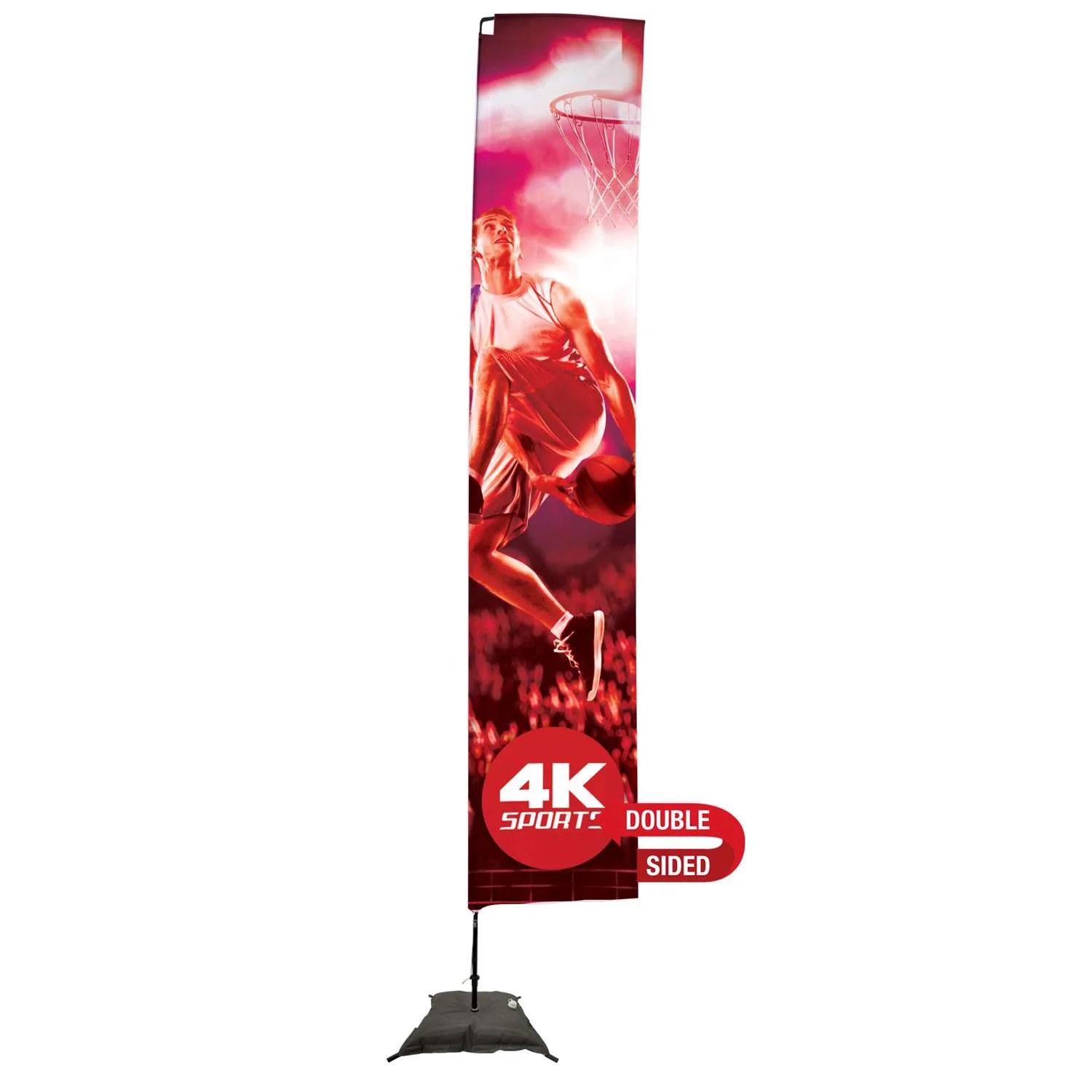 14.5' Streamline Rectangle Sail Sign Flag, 2-Sided, Scissor